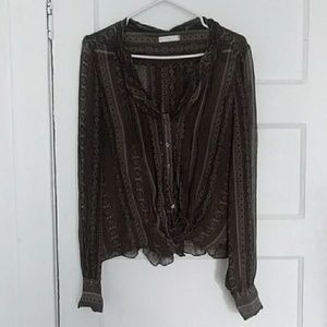Silk Badgley Mischka blouse